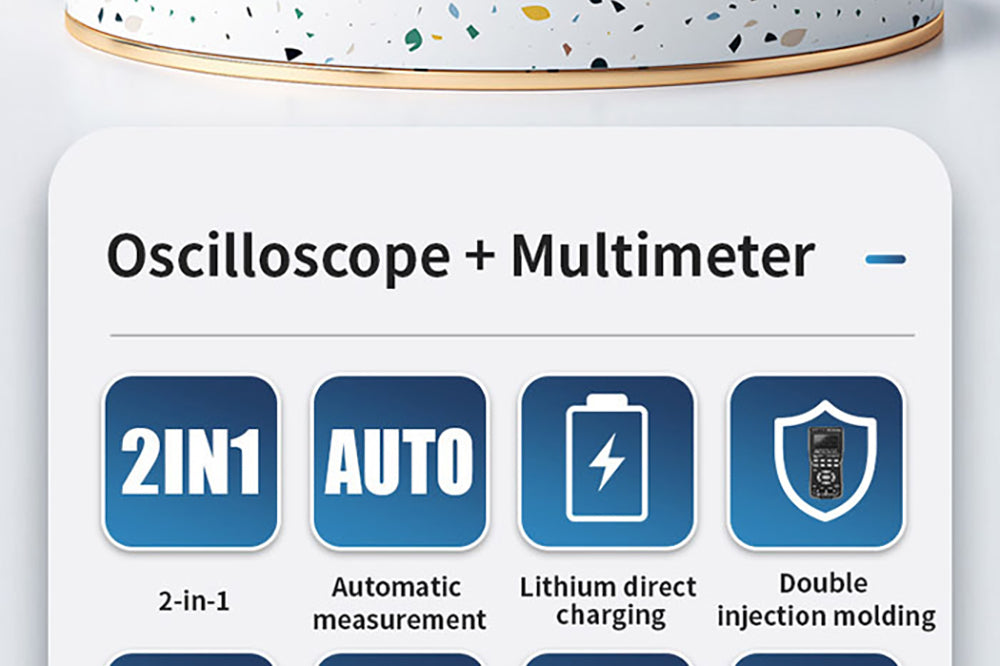 Digitálny multimeter BSIDE ZT702S, osciloskop, automatické meranie True RMS, merač tranzistorových sond, 48M/s 10MHz PC vlnový tvar, 2,8" LCD obrazovka