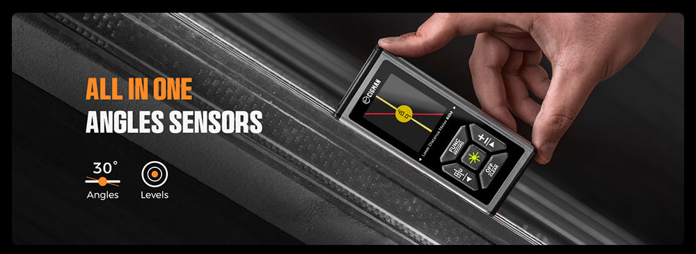 CIGMAN CD-60G 393ft/120M obojstranný zelený laserový meter, s viacerými jednotkami Ft/in/M, dobíjací akumulátor 850mAh