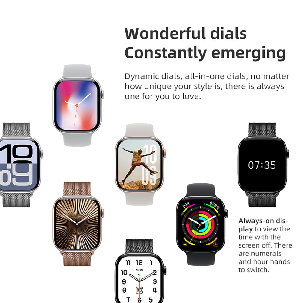 Diona MONA3 Mini Smartwatch, 2,10-palcový displej, monitorovanie zdravia a spánku, Bluetooth volania, viaceré režimy pre rôzne sporty, hlasový asistent - čierna