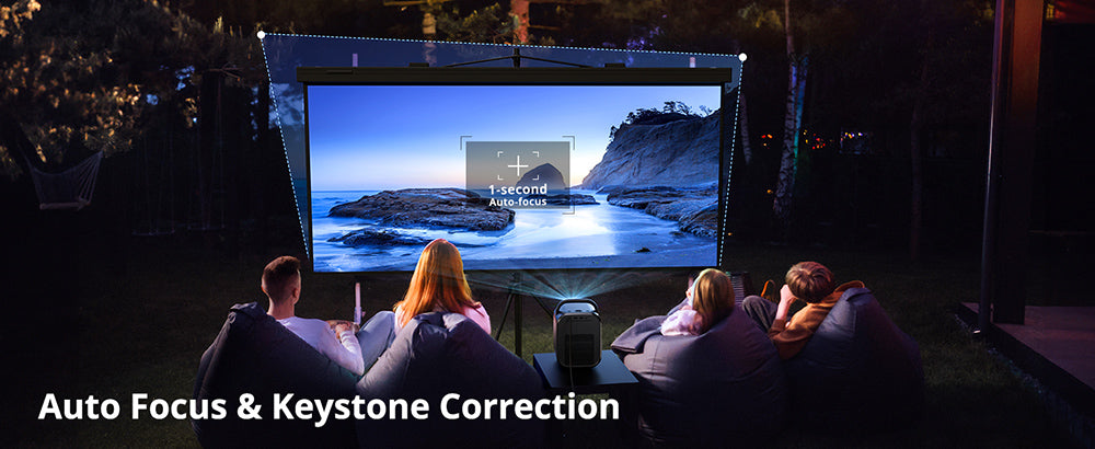 [Certifikovaný pre Netflix a Google TV] ETOE Seal Pro 1000 ANSI LCD projektor, natívne 1080P, certifikovaný Dolby Audio, automatické zaostrenie, automatická korekcia lichobežníkového zkreslenia, 2×10W reproduktory, integrovaný Chromecast, Google Assistant