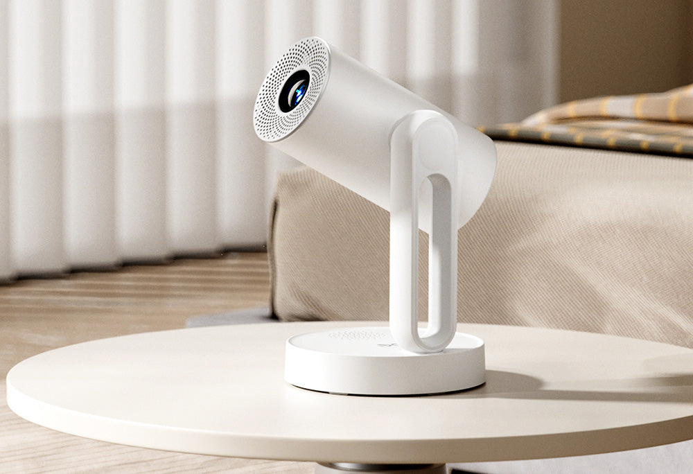 Projektor ETOE Starfish, Android TV 11.0, rotácia o 140°, 250 ANSI lumenov, dekódovanie 4K, automatická korekcia lichobežníkového zkreslenia, integrovaný Chromecast, 5W reproduktor