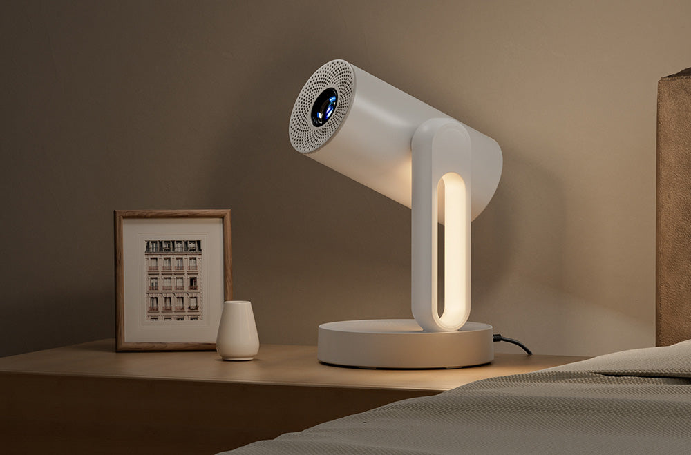 Projektor ETOE Starfish, Android TV 11.0, rotácia o 140°, 250 ANSI lumenov, dekódovanie 4K, automatická korekcia lichobežníkového zkreslenia, integrovaný Chromecast, 5W reproduktor