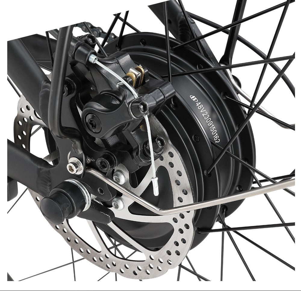 Elektrokol Halo Knight H02, 750W bezuhlíkový motor, 48V 16Ah batéria, 29*2,1 palcové pneumatiky, max. rýchlosť 50 km/h, max. dojazd 60 km, 21-stupňová prevodovka Shimano, mechanické kotúčové brzdy - čierna