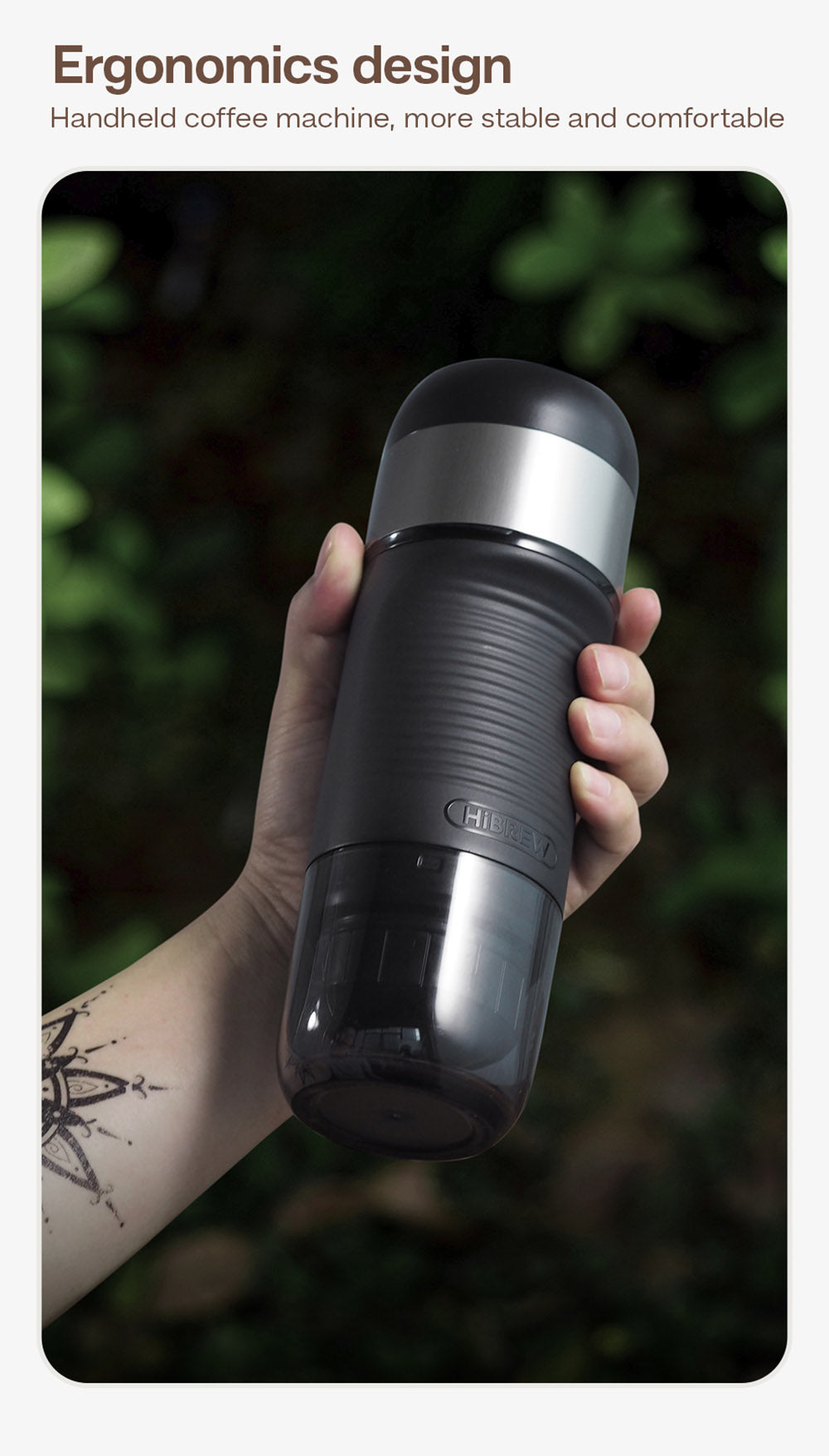 Prenosný kávovar do auta HiBREW H4A 80W s darčekovou krabičkou, 12V DC, 15 barov, 3 v 1, horúci/studený, kompatibilný s viacerými typmi kapsúl.