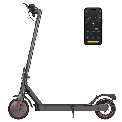 iScooter i9 Folding Electric Scooter 8.5 Inch Honeycomb Tire 350W Motor 7.5Ah Battery 30km/h Max Speed APP IP54 Waterproof - Black