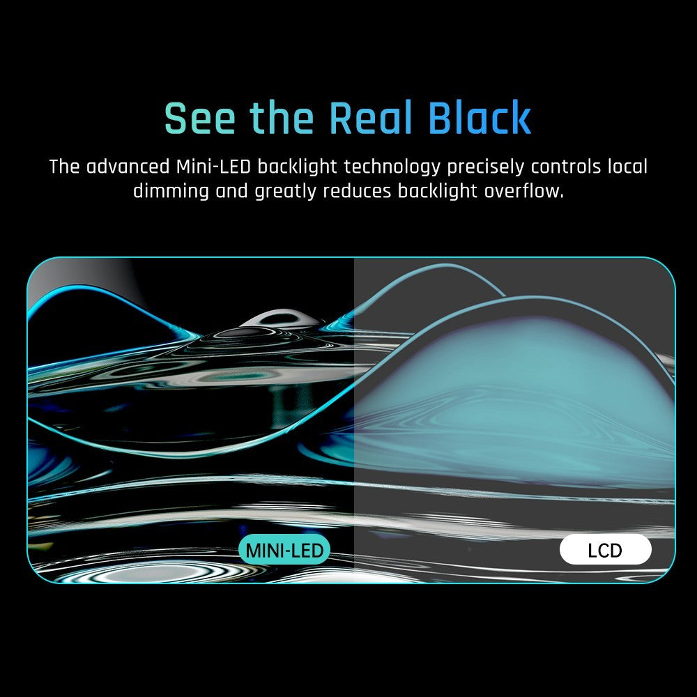 KTC M27P20 Pro 27-palcový herný monitor s technológiou Mini LED, rozlíšením 3840x2160 UHD, obnovovacou frekvenciou 160 Hz, panelom AUO Fast IPS 4K, časom odezvy 1 ms MPRT, technológiou Quantum Dot HDR 1000, podporou FreeSync a G-Sync, integrovanými reproduktormi, USB 3.0 upstream, 2x HDMI 2.1, DP 1.4, 90W Type-C, audio, KVM, VESA, možnosť upevnenia na stenu.