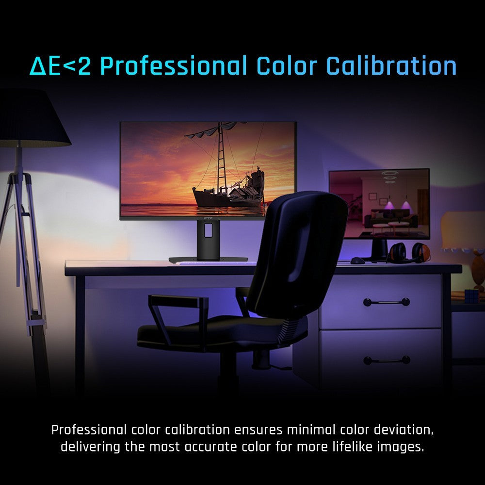 KTC M27P20 Pro 27-palcový herný monitor s technológiou Mini LED, rozlíšením 3840x2160 UHD, obnovovacou frekvenciou 160 Hz, panelom AUO Fast IPS 4K, časom odezvy 1 ms MPRT, technológiou Quantum Dot HDR 1000, podporou FreeSync a G-Sync, integrovanými reproduktormi, USB 3.0 upstream, 2x HDMI 2.1, DP 1.4, 90W Type-C, audio, KVM, VESA, možnosť upevnenia na stenu.