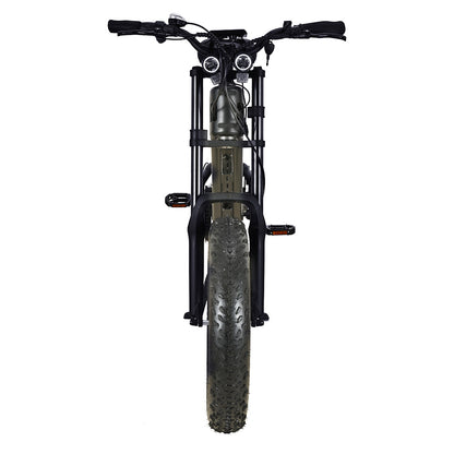KUGOO T01 Electric Bicycle 48V 500W Motor 13Ah Battery 20*4.0 Inch Fat Tires 38Km/h Max Speed Shimano 7-Speed Gears Hydraulic Brakes 50-65KM Mileage 150KG Load Electric Mountain Bike - Black