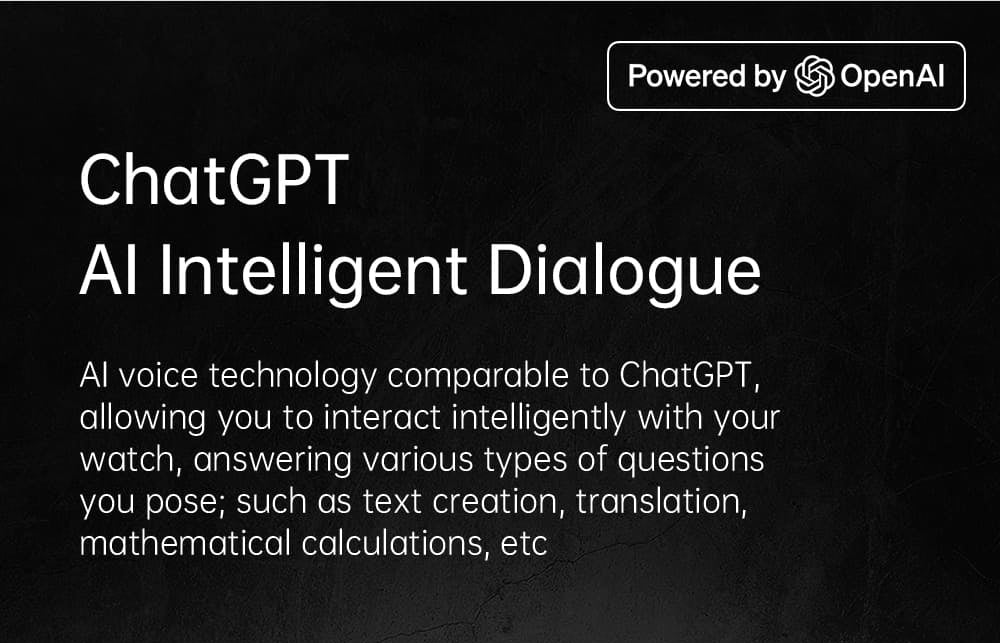 Inteligentné hodinky KUMI GW6, 1,43-palcový AMOLED HD displej, funkcia hlasového ovládania AI, monitorovanie spánku a srdcového tepu, Bluetooth volania - čierna