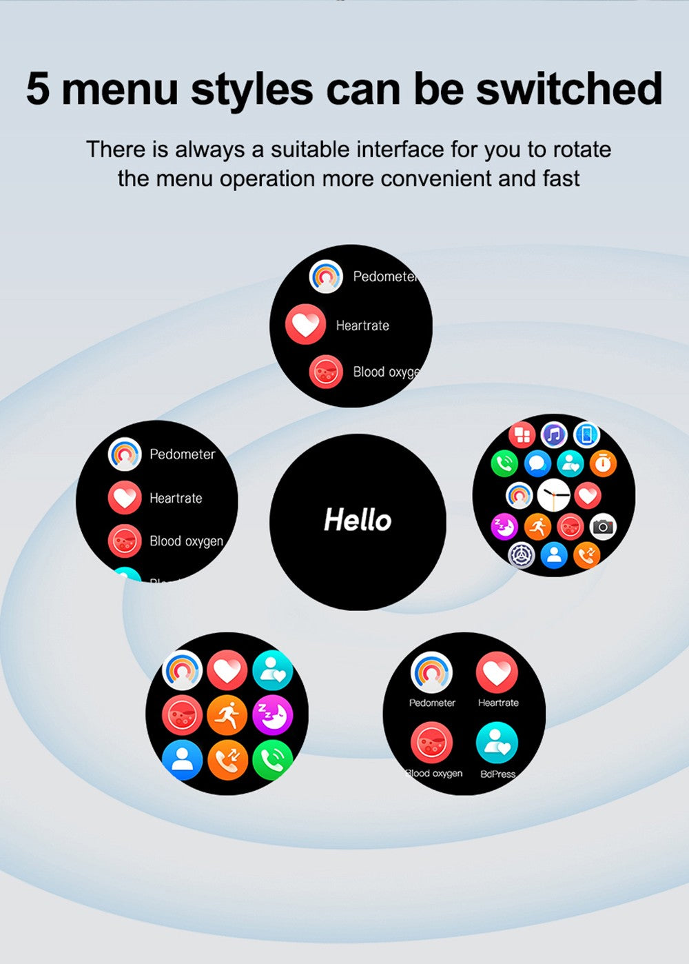 Inteligentné hodinky LEMFO GTS4, 1,5-palcový displej, Bluetooth volania, upozornenie na správy, monitorovanie zdravia, vodotesné IP67 - čierna, silikónový remienok