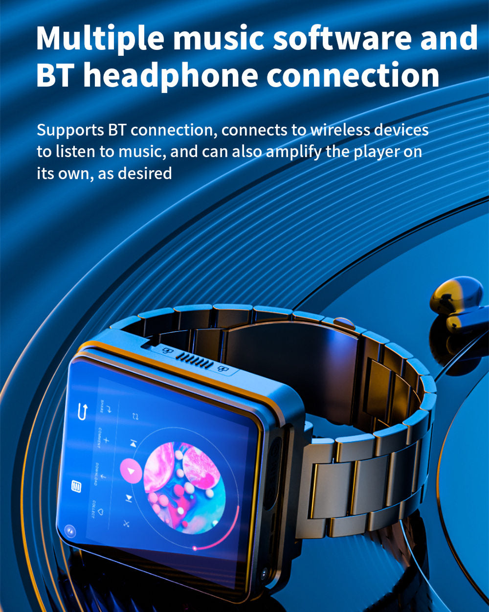 Odnímateľné inteligentné hodinky LOKMAT APPLLP 2 MAX, 2,64-palcový displej, Android 11, podpora 4G/5G SIM karty, Bluetooth pripojenie, GPS určenie polohy, batéria 1200 mAh