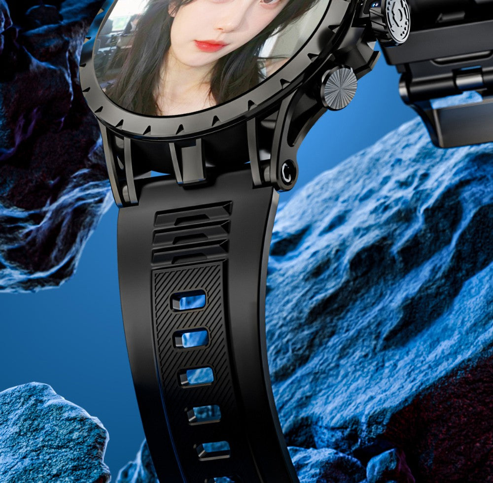 Inteligentné hodinky LOKMAT APPLLP 4, 1,508-palcový AMOLED displej, podpora 4G/5G SIM karty, monitorovanie tepovej frekvencie a kyslíku v krvi, funkcia NFC, GPS určenie polohy.