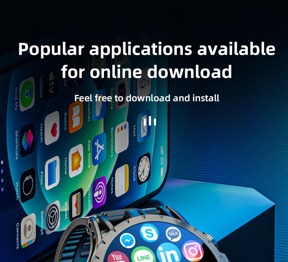 Inteligentné hodinky LOKMAT APPLLP 4, 1,508-palcový AMOLED displej, podpora 4G/5G SIM karty, monitorovanie tepovej frekvencie a kyslíku v krvi, funkcia NFC, GPS určenie polohy.