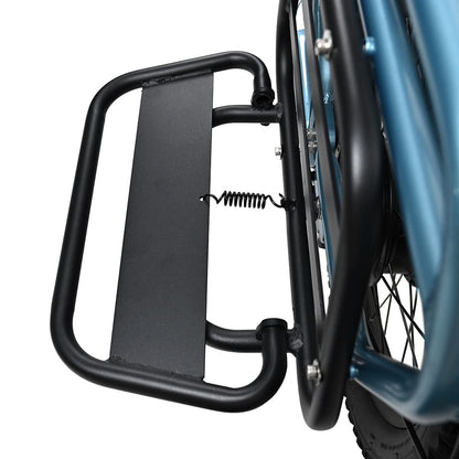 ONESPORT OT01 Electric Cargo Bike, 650W Motor, 48V 27Ah Battery, 20*2.6-inch Tire, 25km/h Max Speed, 100km Max Range, Hydraulic Disc Brakes, Front Suspension Fork - Blue