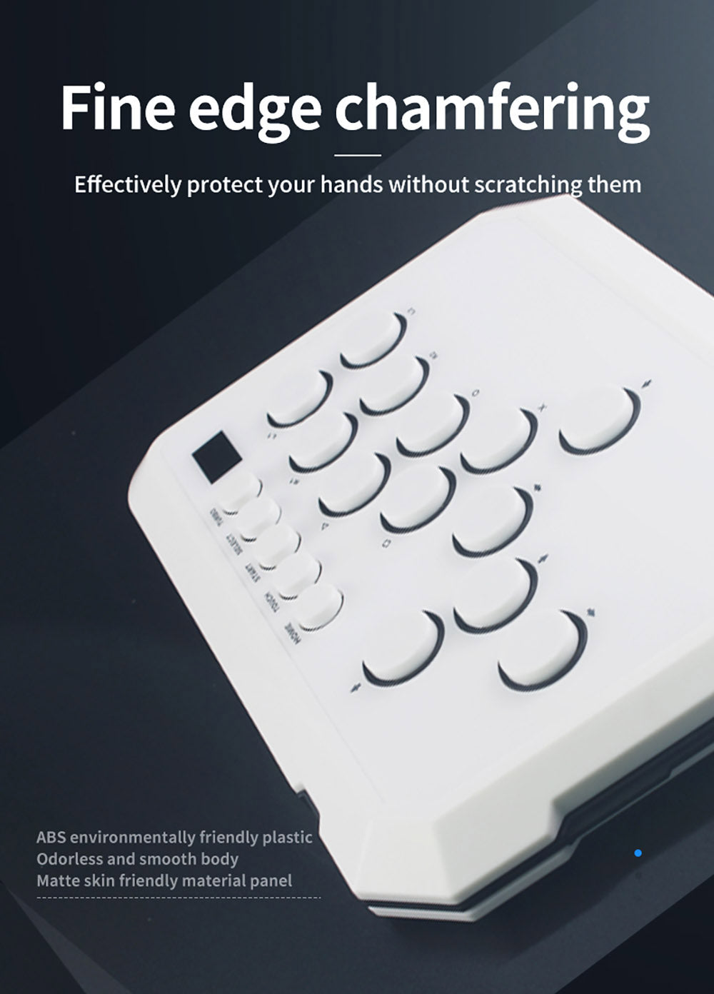 Powkiddy A50 Hitbox Controller – ovladač bez páky, joystick, arkádový ovladač, herná klávesnica kompatibilná s PC, Android, Switch, PS4, PS5, Steam, Arcade