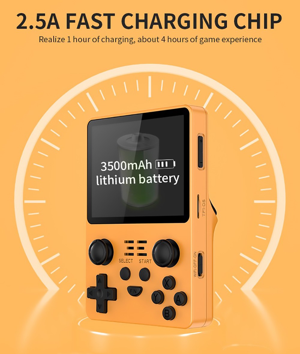 Herná konzola Powkiddy RGB20S, 16+128GB, 20 000 hier, 3,5'' IPS OCA displej, open source pre Linux - modrá