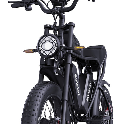 Ridstar Q20 Pro Off-road Electric Bike, 20*4.0 inch Fat Tires 1000W*2 Motor 52V 20AH Dual Battery 55km/h Max Speed 288km Max Range 150kg Max Load IP65 Waterproof Dual Hydraulic Disc Brake