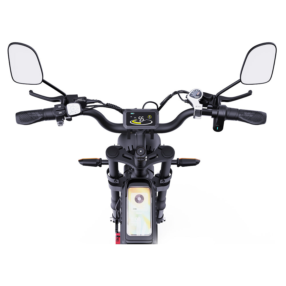 Ridstar Q20 Pro Off-road Electric Bike, 20*4.0 inch Fat Tires 1000W*2 Motor 52V 20AH Dual Battery 55km/h Max Speed 288km Max Range 150kg Max Load IP65 Waterproof Dual Hydraulic Disc Brake