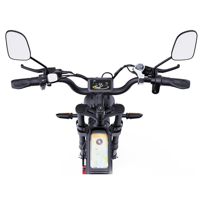 Ridstar Q20 Pro Off-road Electric Bike, 20*4.0 inch Fat Tires 1000W*2 Motor 52V 20AH Dual Battery 55km/h Max Speed 288km Max Range 150kg Max Load IP65 Waterproof Dual Hydraulic Disc Brake