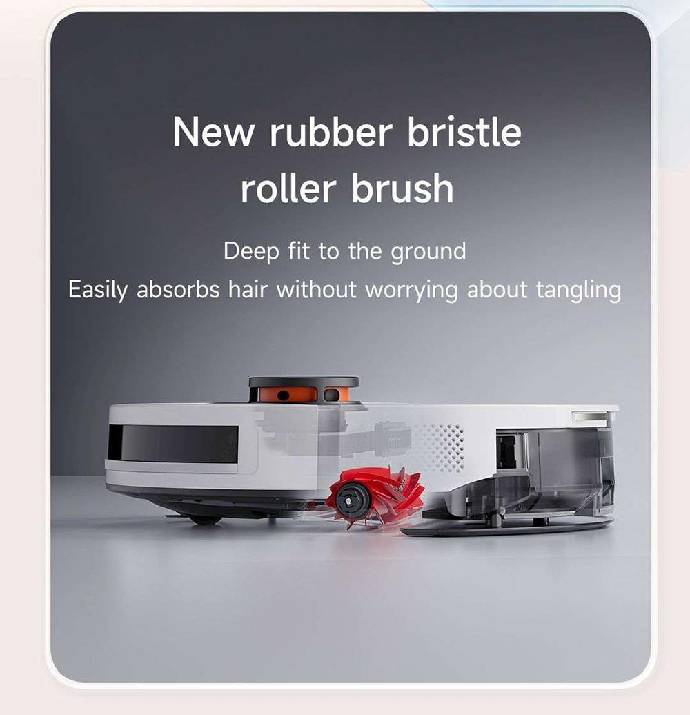 Robotický vysávač Xiaomi ROIDMI EVE CC s automatickým zbieraním prachu, 2v1 vysávanie a utieranie, 4000 Pa sací výkon, LDS laserová navigácia, 3200 mAh batéria, 180 minút prevádzky, 290 ml nádrž na vodu, 260 ml nádoba na prach, ovládanie cez aplikáciu – biela