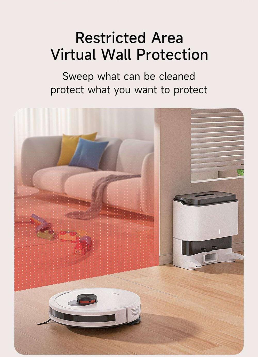Robotický vysávač Xiaomi ROIDMI EVE CC s automatickým zbieraním prachu, 2v1 vysávanie a utieranie, 4000 Pa sací výkon, LDS laserová navigácia, 3200 mAh batéria, 180 minút prevádzky, 290 ml nádrž na vodu, 260 ml nádoba na prach, ovládanie cez aplikáciu – biela