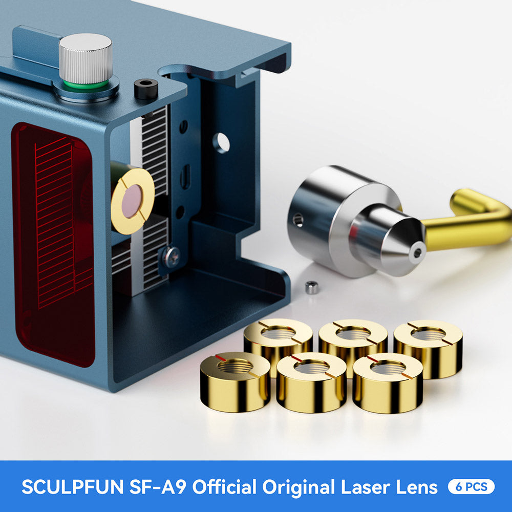 6 ks SCULPFUN SF-A9 40W Laser, originálna šošovka
