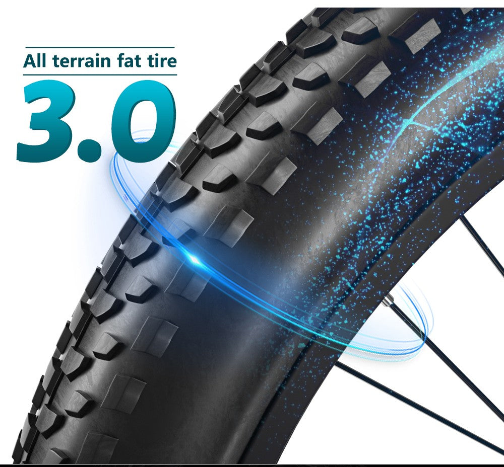 Shengmilo MX05 26 palcový horský elektrokolo s hrubými pneumatikami, 500W motor Bafang, maximálna rýchlosť 42 km/h, 48V 15Ah batéria LG, dojazd 60 km, dvojité hydraulické kotúčové brzdy.