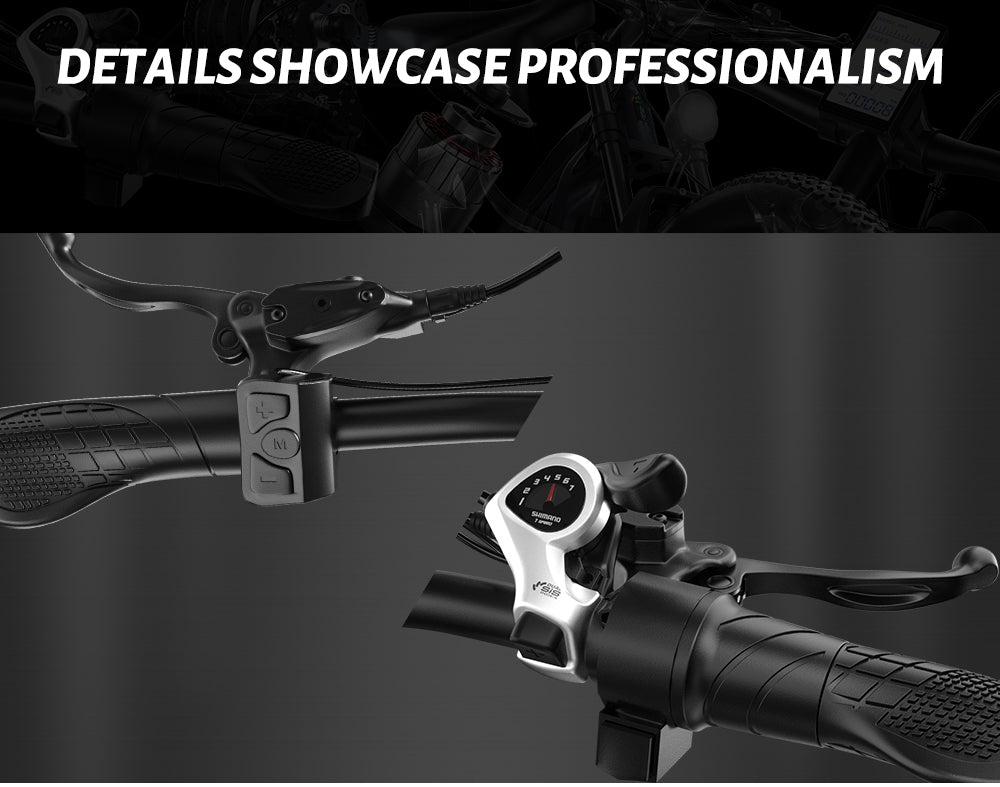 Shengmilo MX05 26 palcový horský elektrokolo s hrubými pneumatikami, 500W motor Bafang, maximálna rýchlosť 42 km/h, 48V 15Ah batéria LG, dojazd 60 km, dvojité hydraulické kotúčové brzdy.