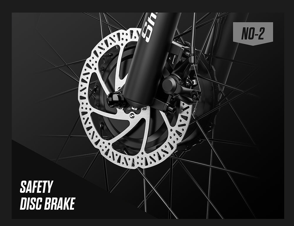 Elektrokolo Shengmilo S600, motor 1000W*2, batéria 48V 17,5Ah, 26" kolesá, max. rýchlosť 42 km/h, max. dojazd 90 km, mechanické kotúčové brzdy, vidlica s dvojitým ramenom, zadný tlmič, 7-stupňová prevodovka Shimano.