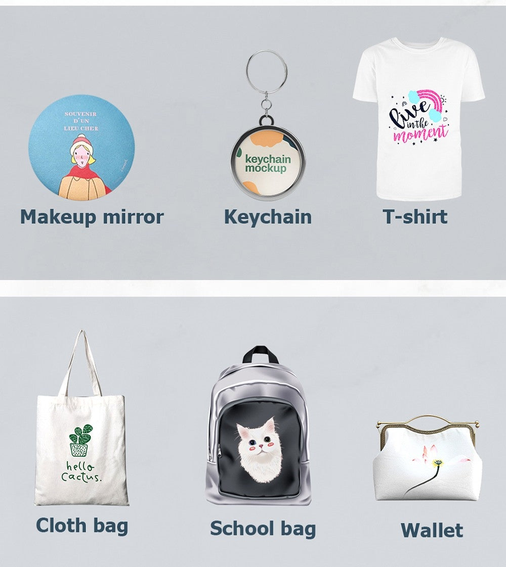 Teplovzdušný lis SHUOHAO SH06 6 v 1, 11,4*15 palcov, na čiapky/tašky/podložky pod myš/obaly na telefóny/vankúše/hrnčeky/talíře/podložky pod poháre/tričká