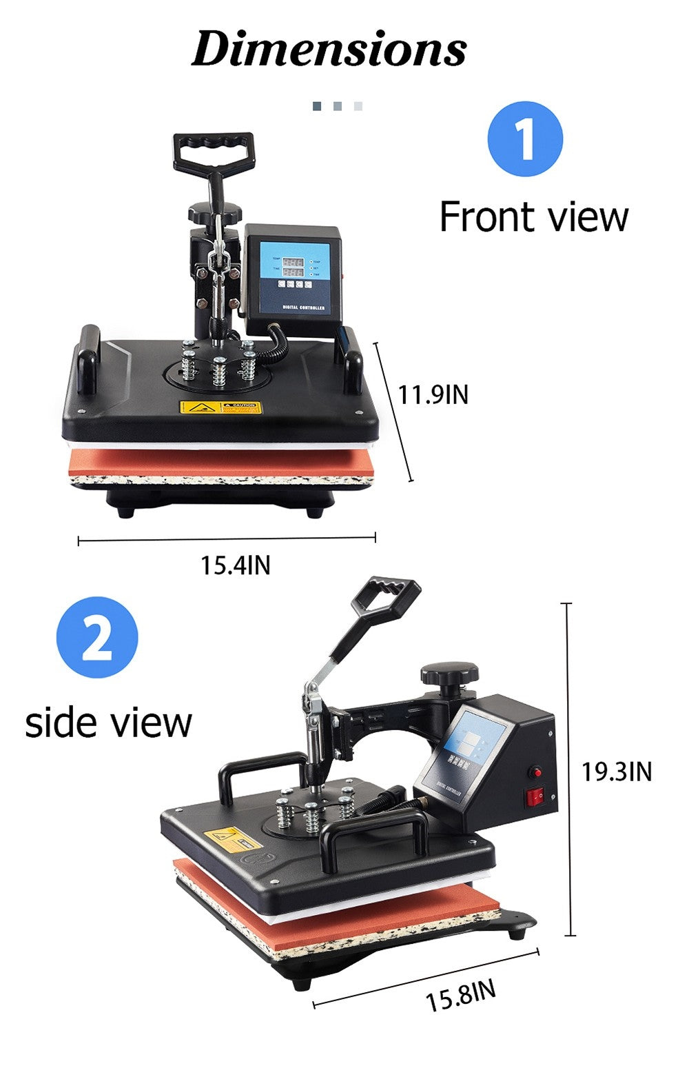 Teplovzdušný lis SHUOHAO SH06 6 v 1, 11,4*15 palcov, na čiapky/tašky/podložky pod myš/obaly na telefóny/vankúše/hrnčeky/talíře/podložky pod poháre/tričká