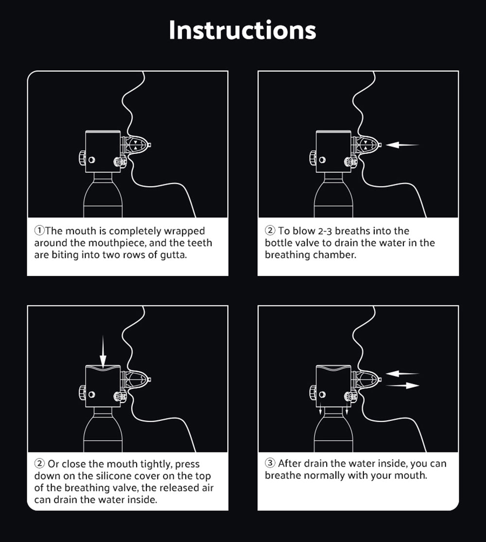 SMACO S500 0.7L Mini potápačská nádrž - čierna