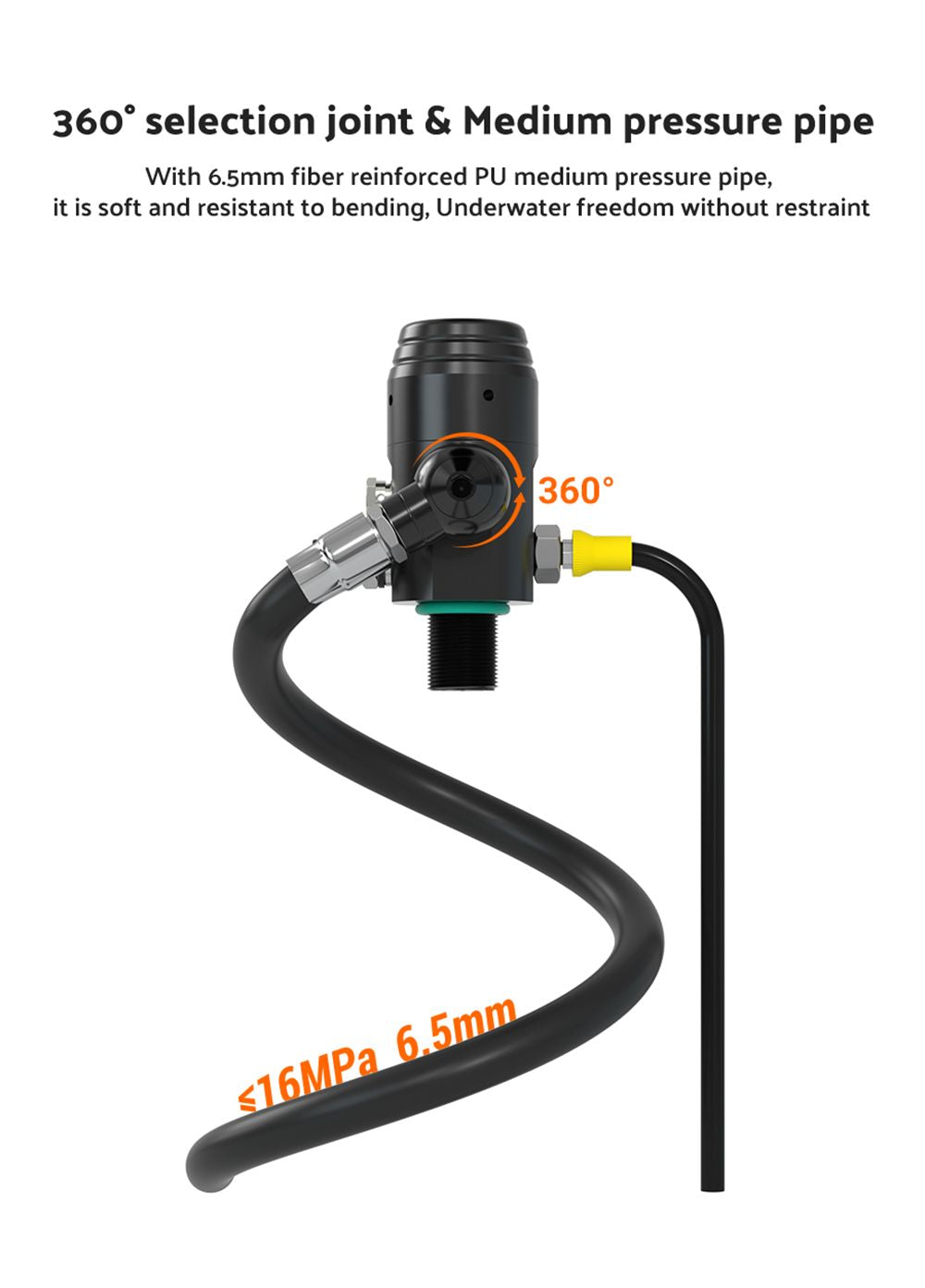 Potápěčská láhev SMACO S700 Plus 2L - Černá