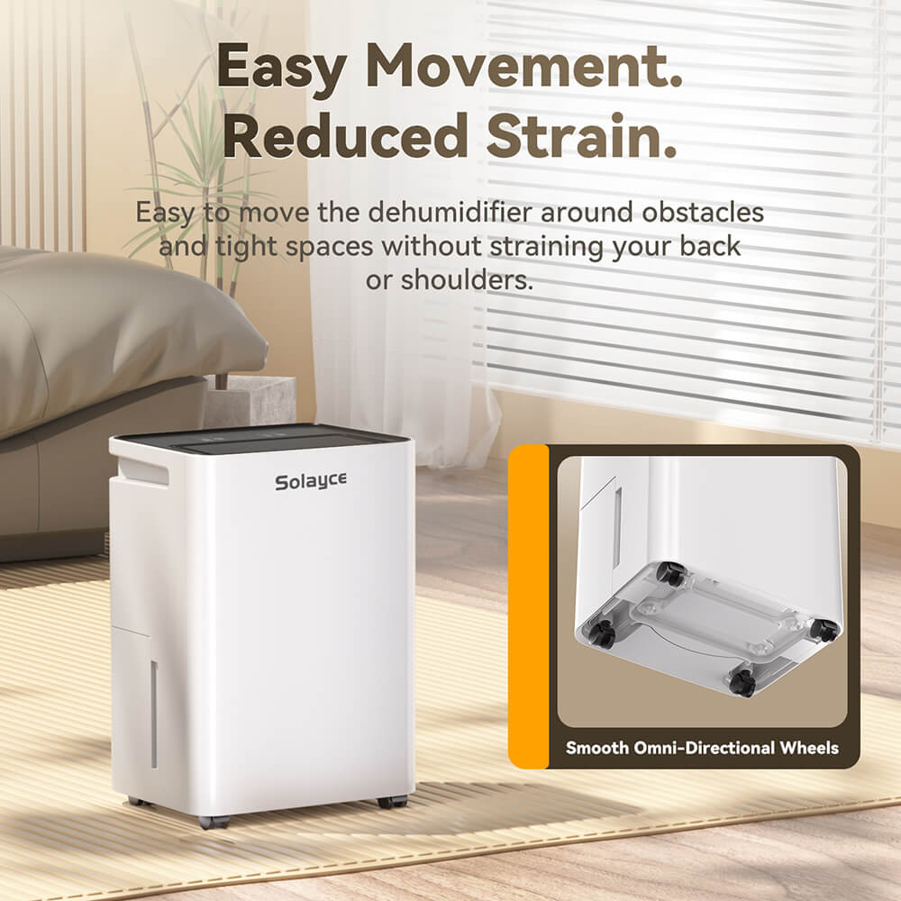Odvlhčovač Solayce PD16R-02EE s 3,2l nádržkou na vodu, tichým chodom 35 dB a inteligentným dotykovým panelom