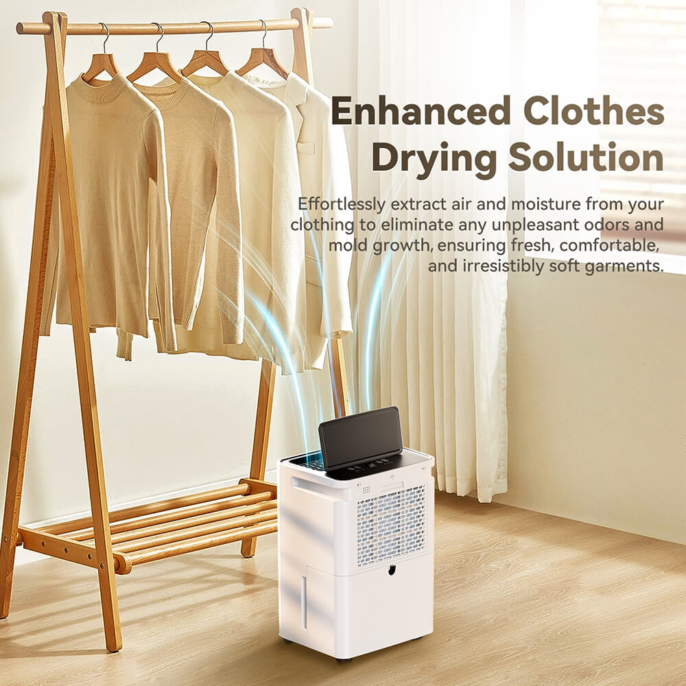 Odvlhčovač Solayce PD16R-02EE s 3,2l nádržkou na vodu, tichým chodom 35 dB a inteligentným dotykovým panelom