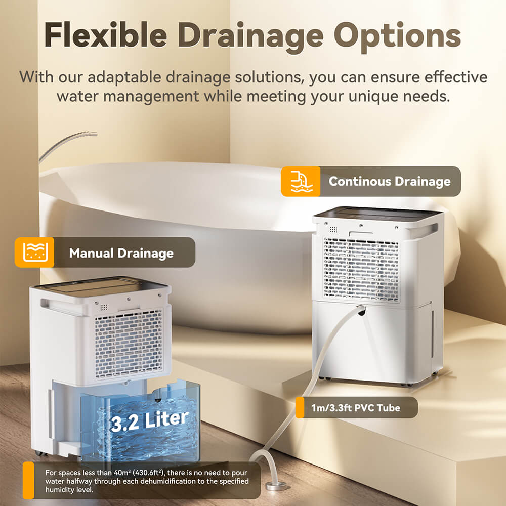 Odvlhčovač Solayce PD16R-02EE s 3,2l nádržkou na vodu, tichým chodom 35 dB a inteligentným dotykovým panelom