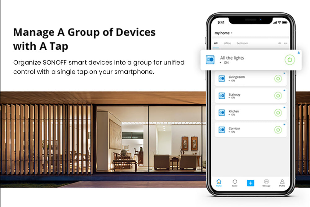 SONOFF Basic R2 Bezdrátový WiFi Inteligentný Spínač, DIY Modul, pre Inteligentnú Domácnosť, Hlasové Ovládanie, Kompatibilný s Alexou a Google Home