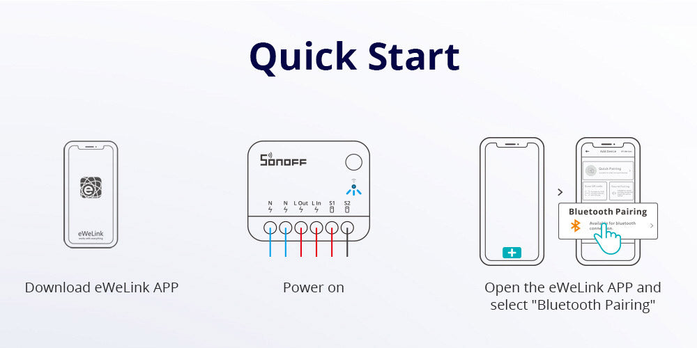 SONOFF MINI R4 Extreme WiFi inteligentný spínač, ovládanie externého spínača, modul pre domácu automatizáciu, kompatibilný s Alexou a Google Home.