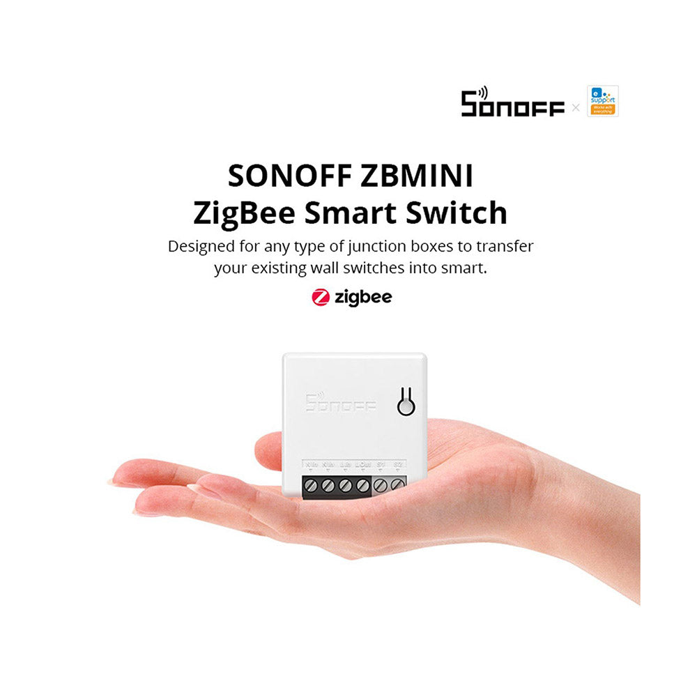 SONOFF ZBMINI Zigbee dvojcestný inteligentný vypínač kompatibilný s Google Home/Nest IFTTT a Alexou