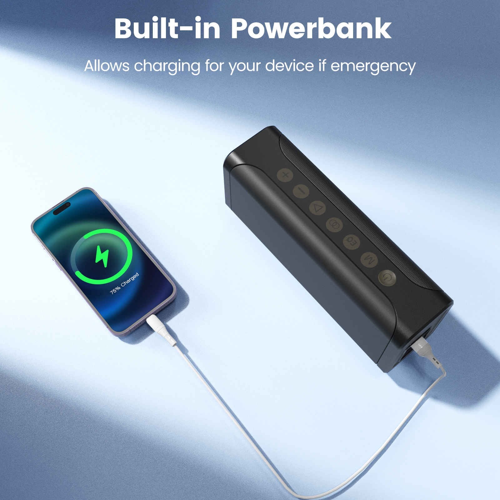 SOUNARC M1 Bluetooth reproduktor s dvoma mikrofónmi