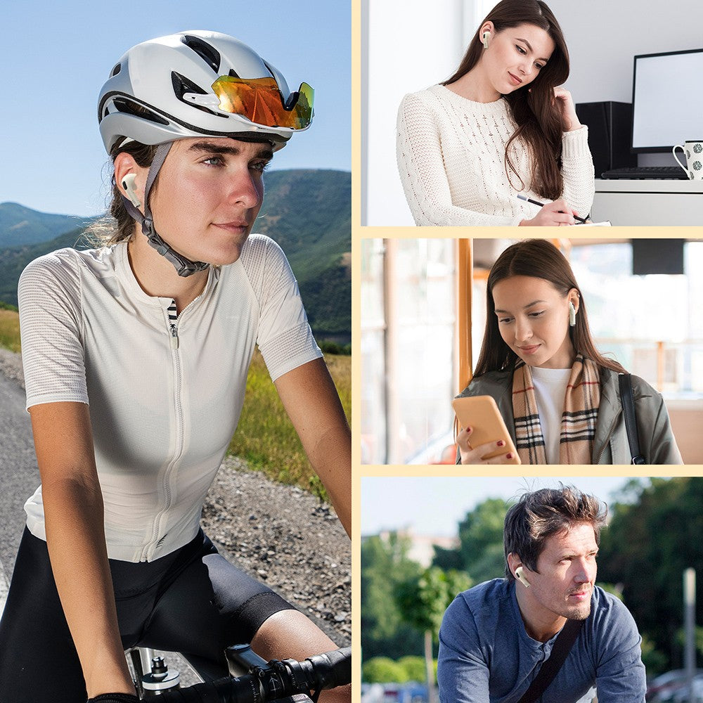 Slúchadlá SOUNARC Q3, Bluetooth 5.3, vodotesné IPX5, až 20 hodín prehrávania - béžová