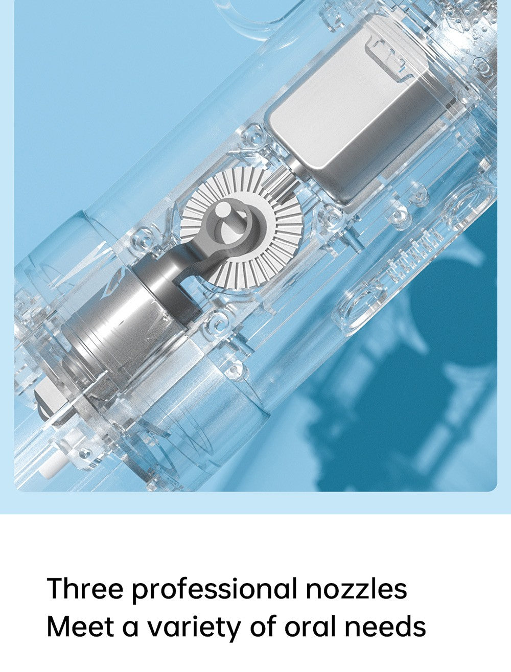 SUNUO C3 PRO Inteligentný vizuálny ústny irigátor/čistič zubov s UV sterilizáciou, 5MP HD kamera, WiFi pripojenie, IPX7 vodotesnosť – biela