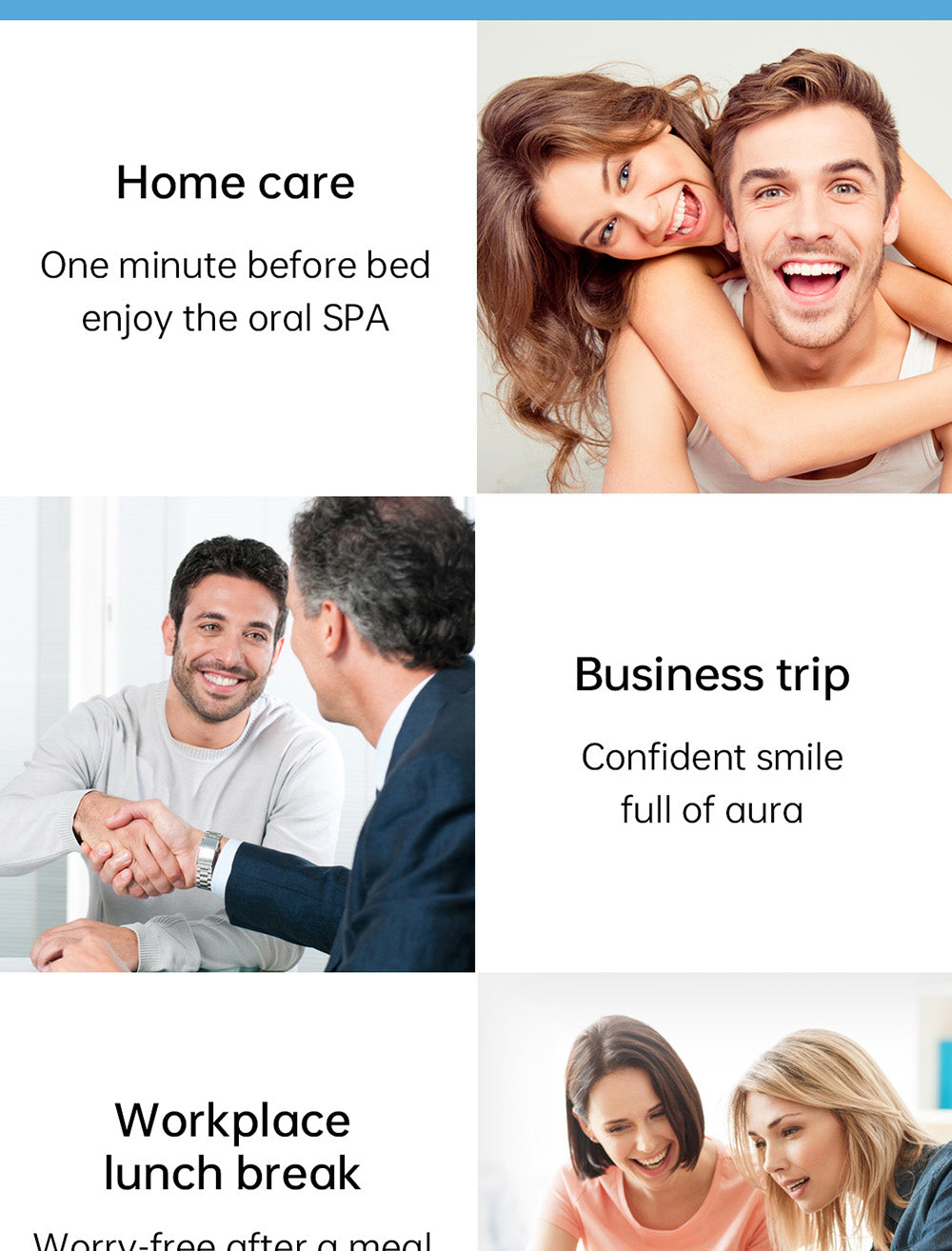 SUNUO C3 PRO Inteligentný vizuálny ústny irigátor/čistič zubov s UV sterilizáciou, 5MP HD kamera, WiFi pripojenie, IPX7 vodotesnosť – biela