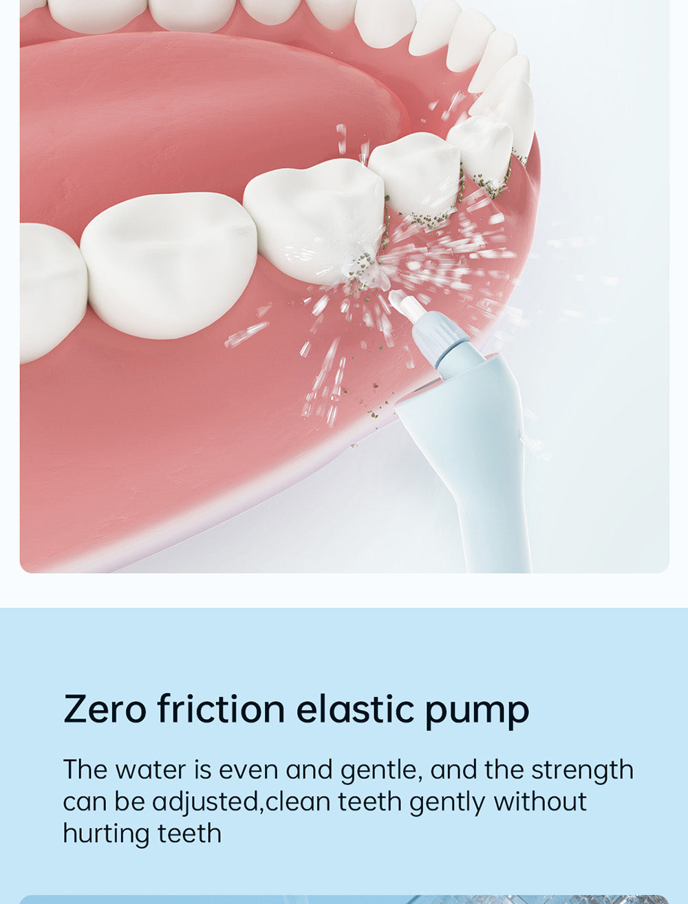 SUNUO C3 PRO Inteligentný vizuálny ústny irigátor/čistič zubov s UV sterilizáciou, 5MP HD kamera, WiFi pripojenie, IPX7 vodotesnosť – biela