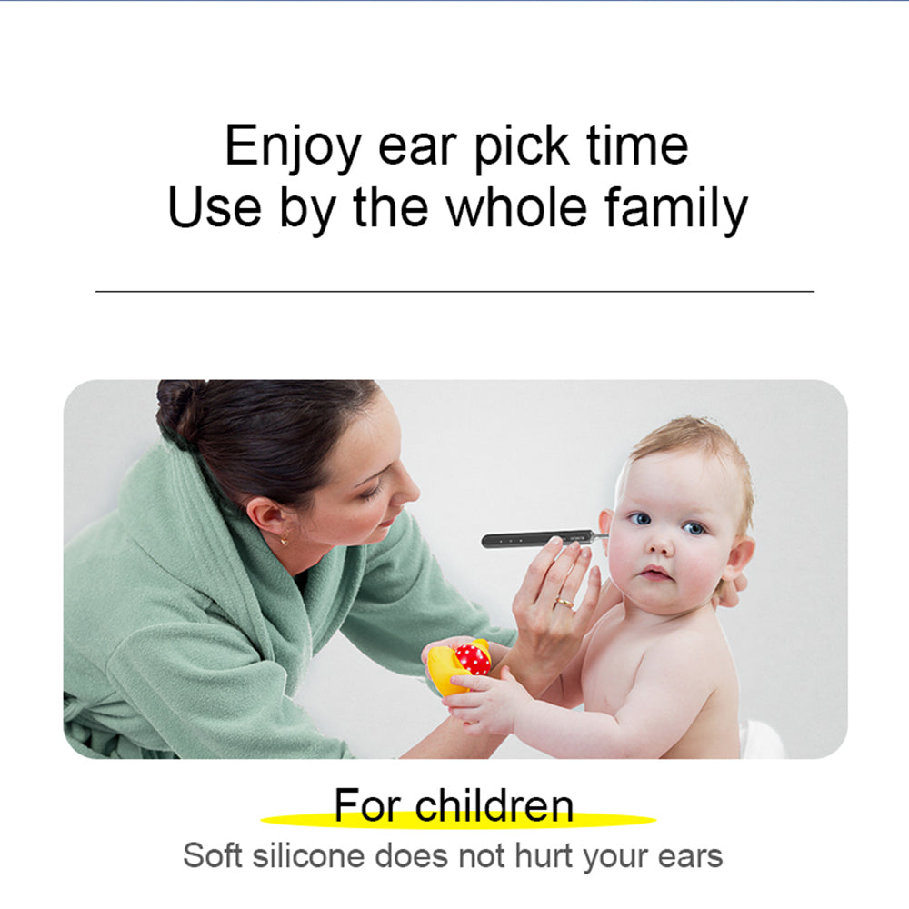 Inteligentný čistič uší SUNUO X8, stláčanie akné, 5MP HD kamera, 6-osový gyroskop, silikónové nástavce, WiFi pripojenie