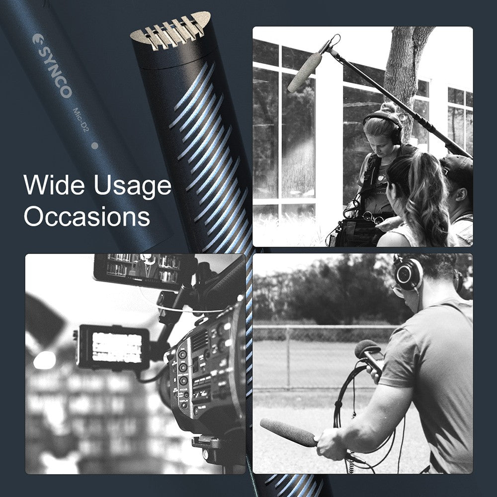 Hyperkardioidný puškoidný mikrofon SYNCO D2