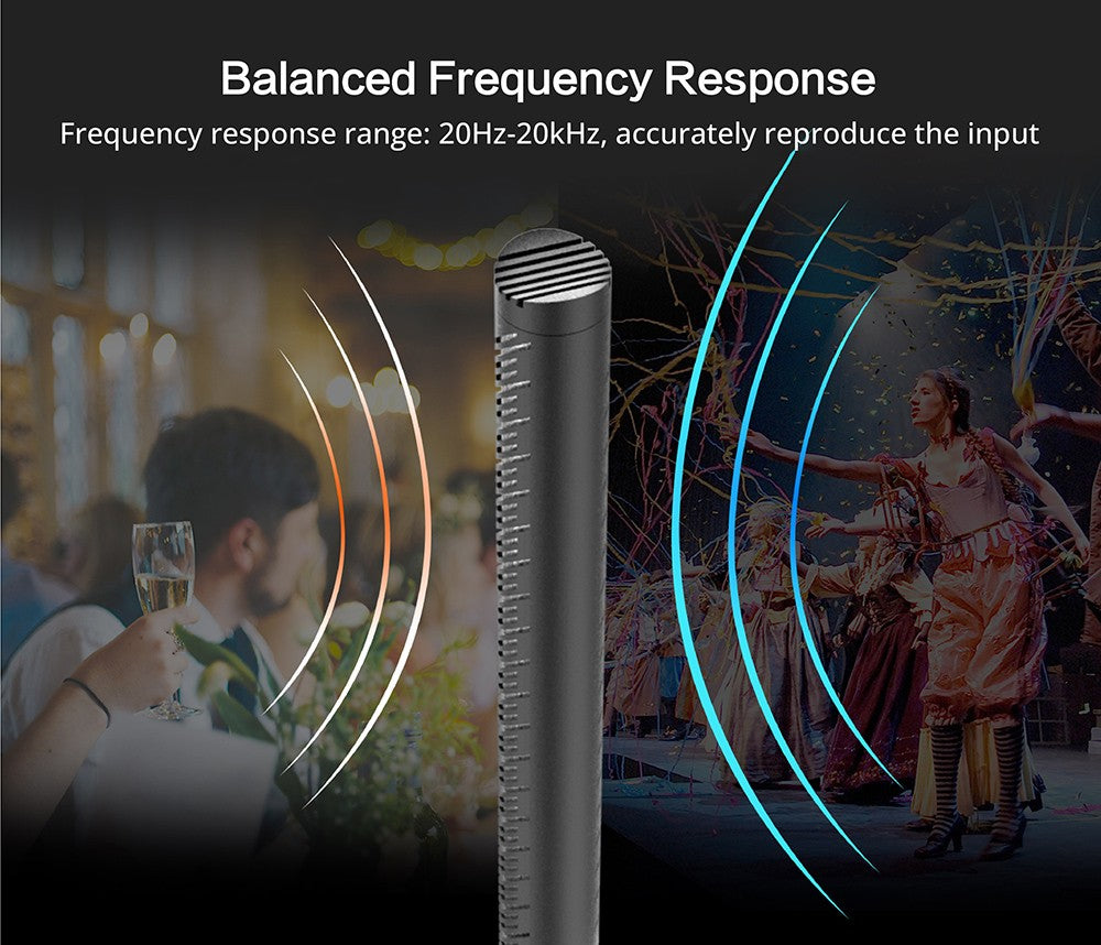 Hyperkardioidný puškoidný mikrofon SYNCO D2