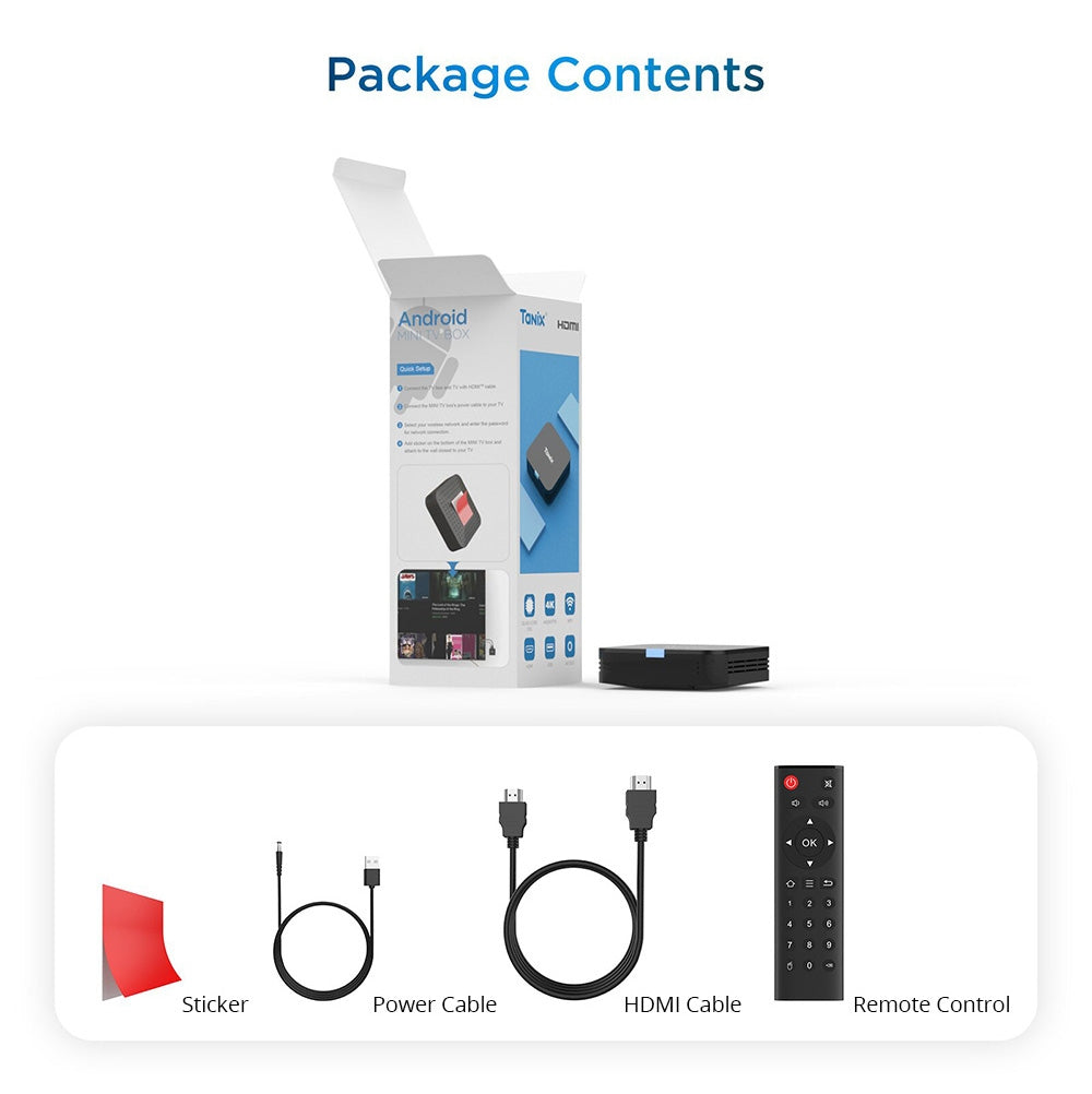 TANIX TX1 Mini TV Box, Android 10, Allwinner H313, integrované Wi-Fi, 1GB RAM 8GB ROM, podpora 4K dekódovania, 1*AV 1*HDMI 1*USB 2.0
