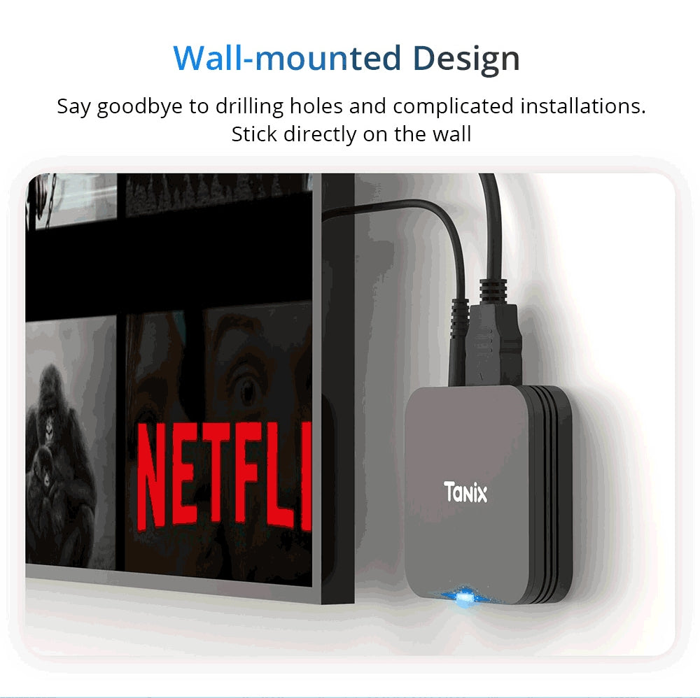 TANIX TX1 Mini TV Box, Android 10, Allwinner H313, integrované Wi-Fi, 1GB RAM 8GB ROM, podpora 4K dekódovania, 1*AV 1*HDMI 1*USB 2.0