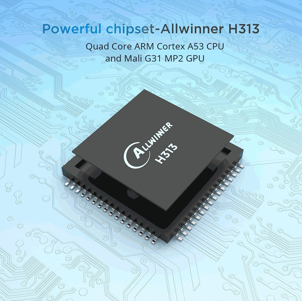 TANIX TX1 Mini TV Box, Android 10, Allwinner H313, integrované Wi-Fi, 1GB RAM 8GB ROM, podpora 4K dekódovania, 1*AV 1*HDMI 1*USB 2.0